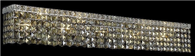 ZC121-V2033W44C-GT/RC By Elegant Lighting Maxim Collection 10 Light Wall Sconces Chrome Finish