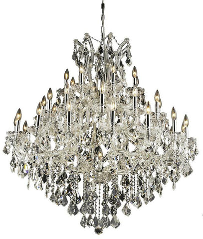 ZC121-2800G44C/EC By Regency Lighting - Maria Theresa Collection Chrome Finish 37 Lights Foyer/Hallway