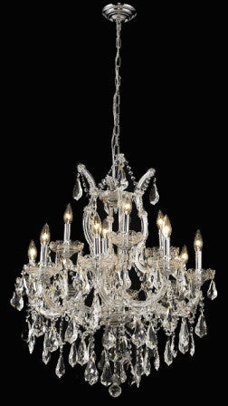 C121-2801D27C By Regency Lighting-Maria Theresa Collection Chrome Finish 13 Lights Chandelier