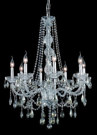 C121-7958D28C-GT By Regency Lighting-Verona Collection Chrome Finish 8 Lights Chandelier