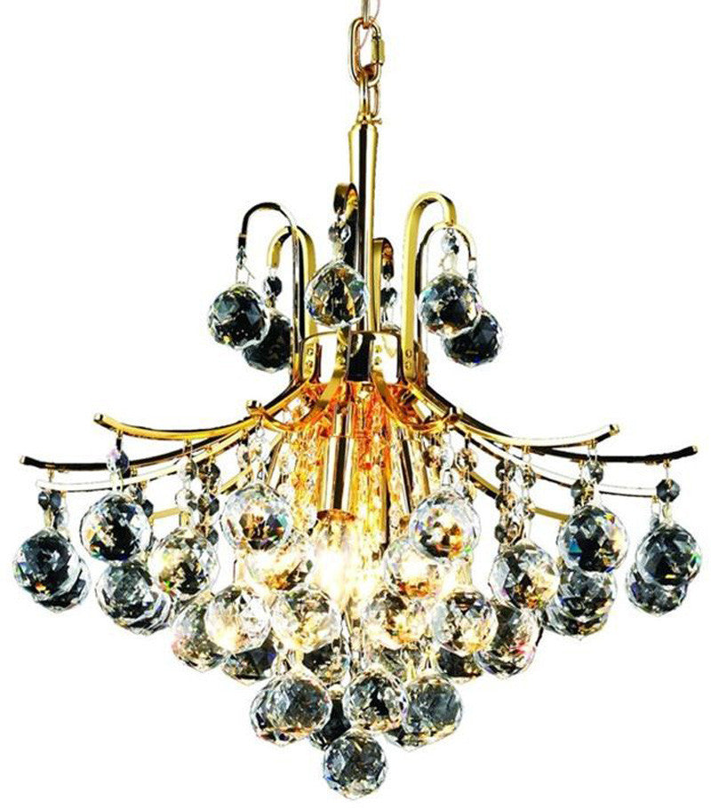 ZC121-V8000D16G/EC By Elegant Lighting - Toureg Collection Gold Finish 6 Lights Dining Room