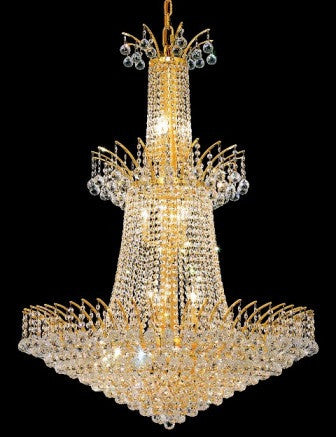 ZC121-V8031G32G By Regency Lighting-Victoria Collection Gold Finish 18 Lights Chandelier