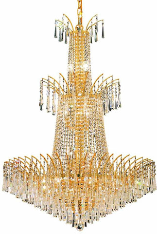 ZC121-8032G32G/EC By Regency Lighting - Victoria Collection Gold Finish 18 Lights Foyer/Hallway