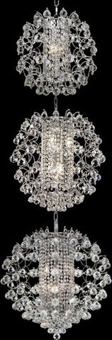 ZC121-8064G24C/EC By Regency Lighting St. Ives Collection 21 Lights Chandelier Chrome Finish