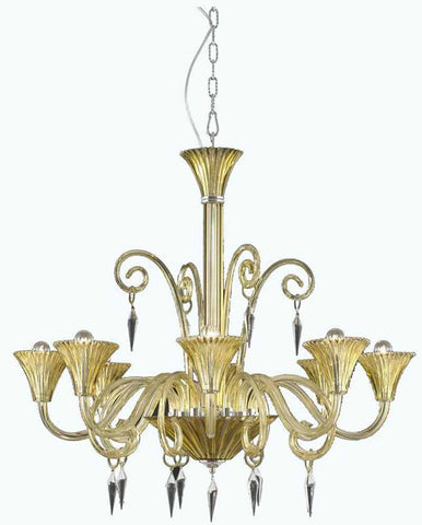 C121-8808D37YW/EC By Elegant Lighting - Symphony Collection 8 Lights Dining Room