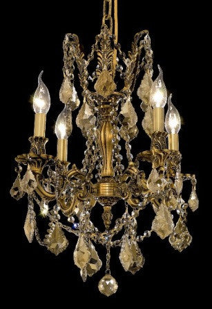 C121-9204D17FG-GT By Regency Lighting-Rosalia Collection Antique Bronze Finish 4 Lights Chandelier