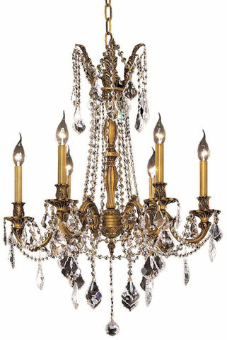 ZC121-9206D23FG/EC By Regency Lighting - Rosalia Collection French Gold Finish 6 Lights Dining Room