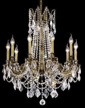 C121-9210D28AB By Regency Lighting-Rosalia Collection Antique Bronze Finish 10 Lights Chandelier