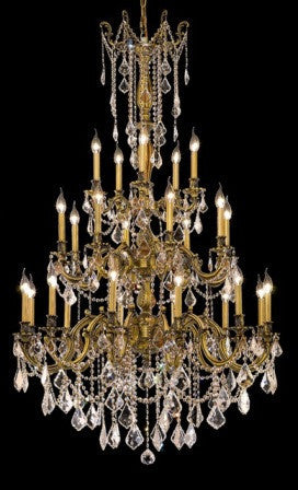 C121-9225G38FG By Regency Lighting-Rosalia Collection French Gold Finish 25 Lights Chandelier