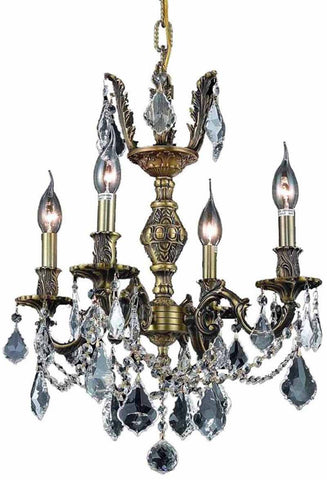 ZC121-9504D17AB/EC By Regency Lighting - Marseille Collection Antique Bronze Finish 4 Lights Dining Room