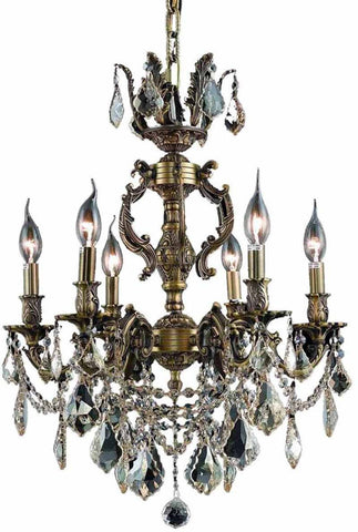 ZC121-9506D20AB/EC By Regency Lighting - Marseille Collection Antique Bronze Finish 6 Lights Dining Room