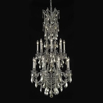 ZC121-9616G37DB/EC By Regency Lighting Monarch Collection 16 Lights Chandelier Dark Bronze Finish