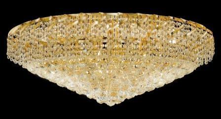 C121-ECA1F36G/RC By Regency Lighting - Belenus Collection Gold Finish 28 Lights Flush Mount