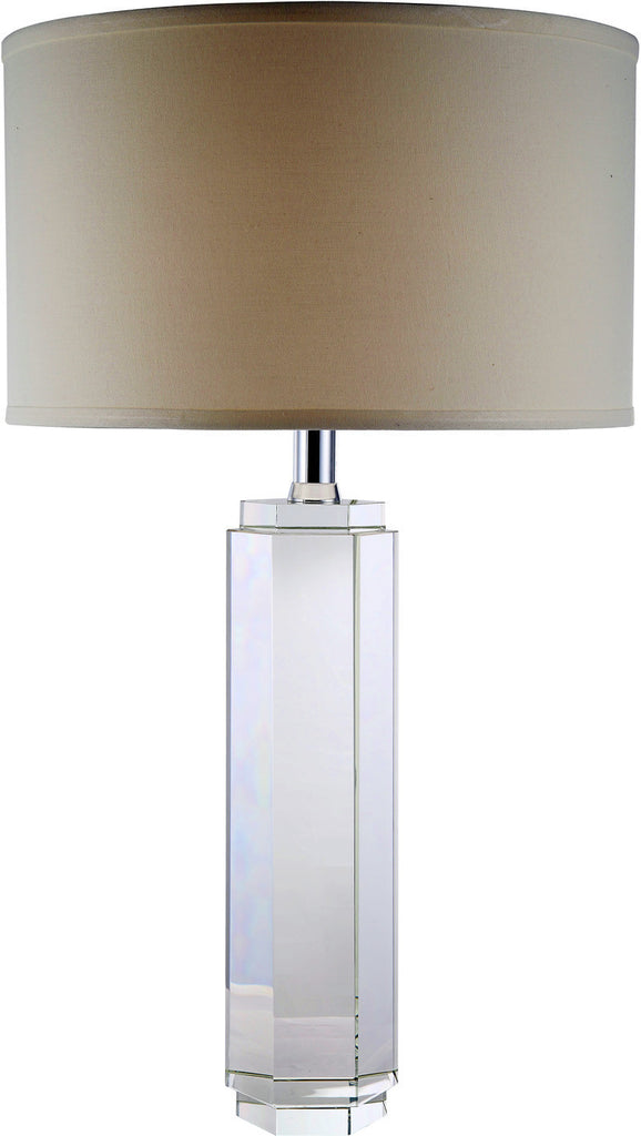 C121-TL1004 By Elegant Lighting - Regina Collection Chrome Finish 1 Light Table Lamp
