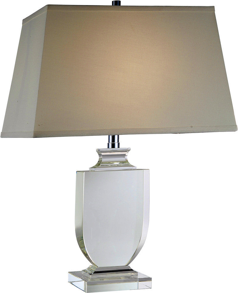 C121-TL1006 By Elegant Lighting - Regina Collection Chrome Finish 1 Light Table Lamp