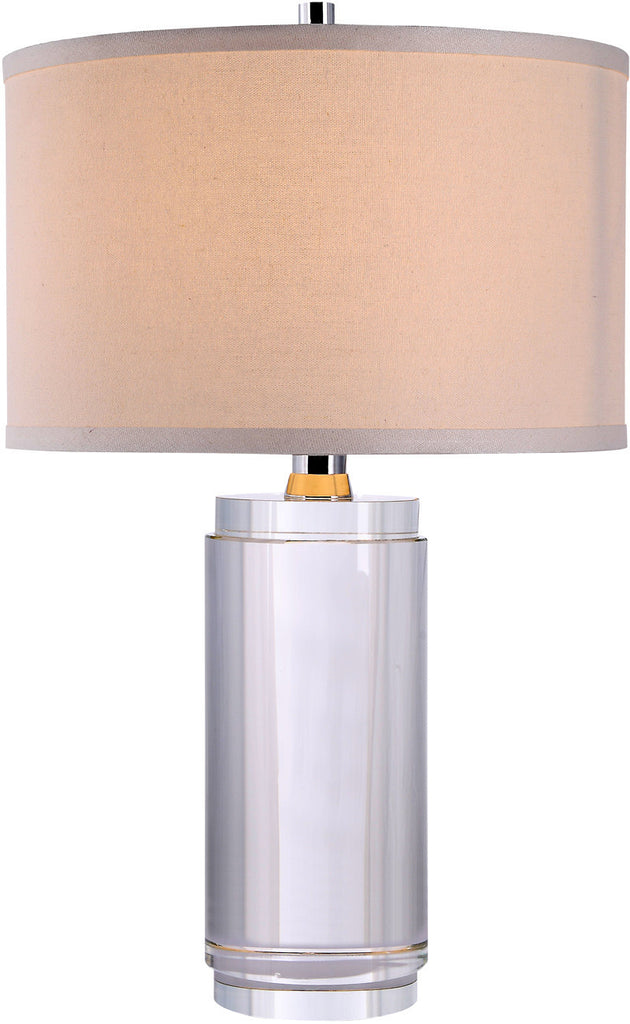 C121-TL1016 By Elegant Lighting - Regina Collection Chrome Finish 1 Light Table Lamp