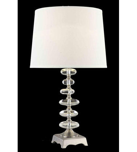 C121-TL115 By Elegant Lighting Grace Collection 1 Light Table Lamp Chrome Finish