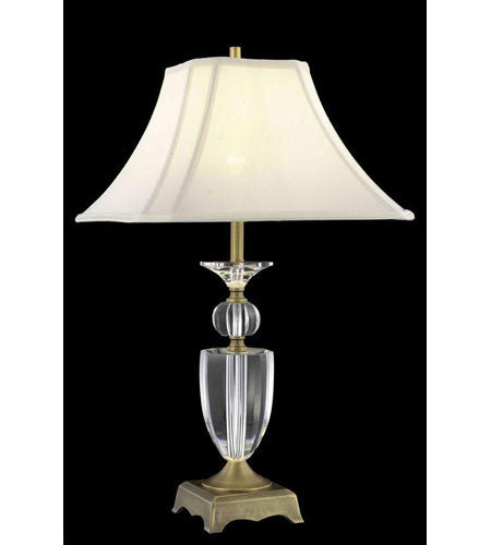 C121-TL120 By Elegant Lighting Grace Collection 1 Light Table Lamp Matte Aged Bronze Finish