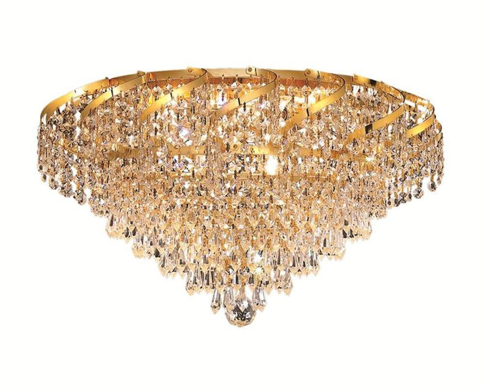 ZC121-ECA4F20G/EC By Regency Lighting - Belenus Collection Gold Finish 8 Lights Flush Mount