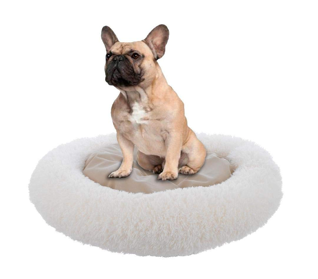 Luxury Shag Fuax Fur Pet Bed Cuddler Dog Bed - J10-100-24x6wht
