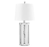 ZC121-ML9308 - Regency Decor: Sparkle Collection 1-Light Silver Finish Table Lamp