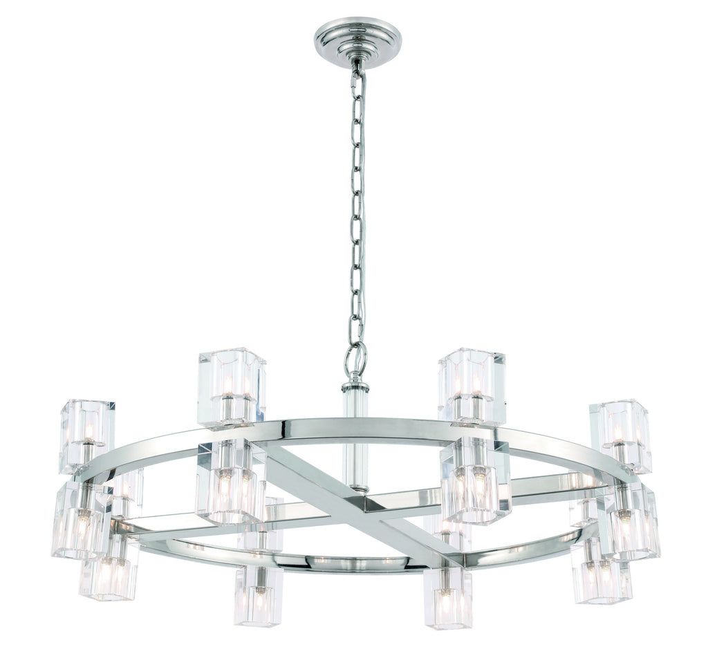 ZC121-1550D32PN - Urban Classic: Chateau 16 light Polished Nickel Pendant