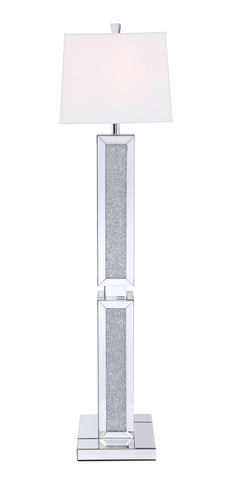 ZC121-ML9351 - Regency Decor: Sparkle Collection 1-Light Silver Crystal floor Lamp