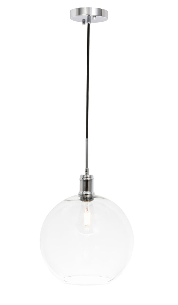 ZC121-LD6208C - Living District: Emett 1 light Chrome and Clear glass pendant