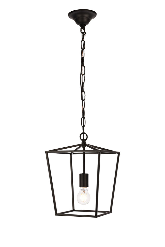 ZC121-LD6008D9BK - Living District: Maddox Collection Pendant D9.75 H14.5 Lt:1 Black Finish