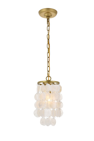 ZC121-LD5050D6BR - Living District: Selene 1 light Brass Pendant