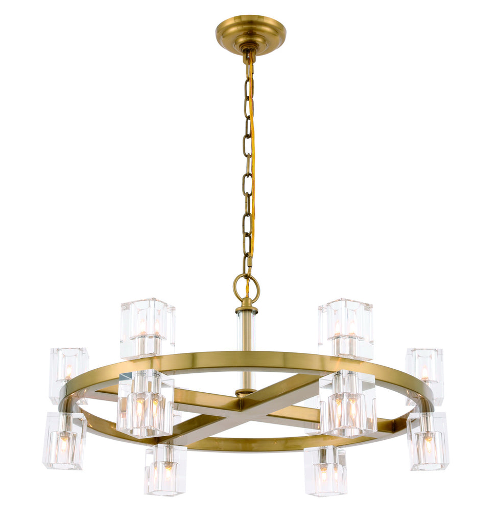 ZC121-1550D26BB - Urban Classic: Chateau 12 light Burnished Brass Pendant