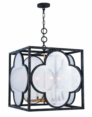 ZC121-1526D22ACAG - Urban Classic: Trinity 4 light Aged Copper Pendant